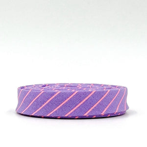 Double Fold Bias Tape 1/2&#39;&#39; True Colors Tiny Stripes Honesty Purple Tula Pink Bias Binding