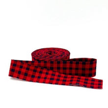 Load image into Gallery viewer, Quilt Binding Gingham Red/Navy Blue 1/4'' Checked Riley Blake Designs I Love You S'more
