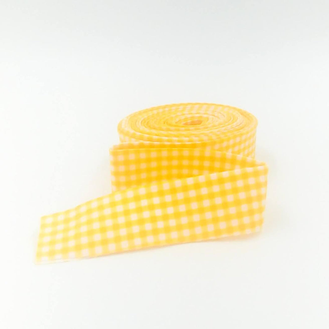Quilt Binding Black and White 1/8'' Gingham Checked 1 1/4" Single Fold Binding