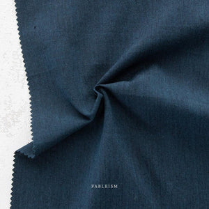 Double Fold Bias Tape 1/2'' Chambray Nocturne in Cosmos Navy Blue Bias Binding