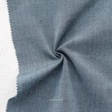 Load image into Gallery viewer, Double Fold Bias Tape 1/2'' Chambray Nocturne in Luna Light Blue Bias Binding
