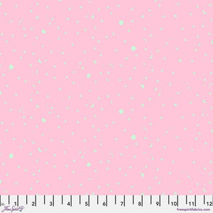 Tula Pink Space Sprinkles Piglet Pink / Mint Green Fabric Half Yards