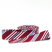 Load image into Gallery viewer, Quilt Binding Yacht Club Stripoe Red 1 1/4&quot; Single Fold Binding Amanda Niederhauser
