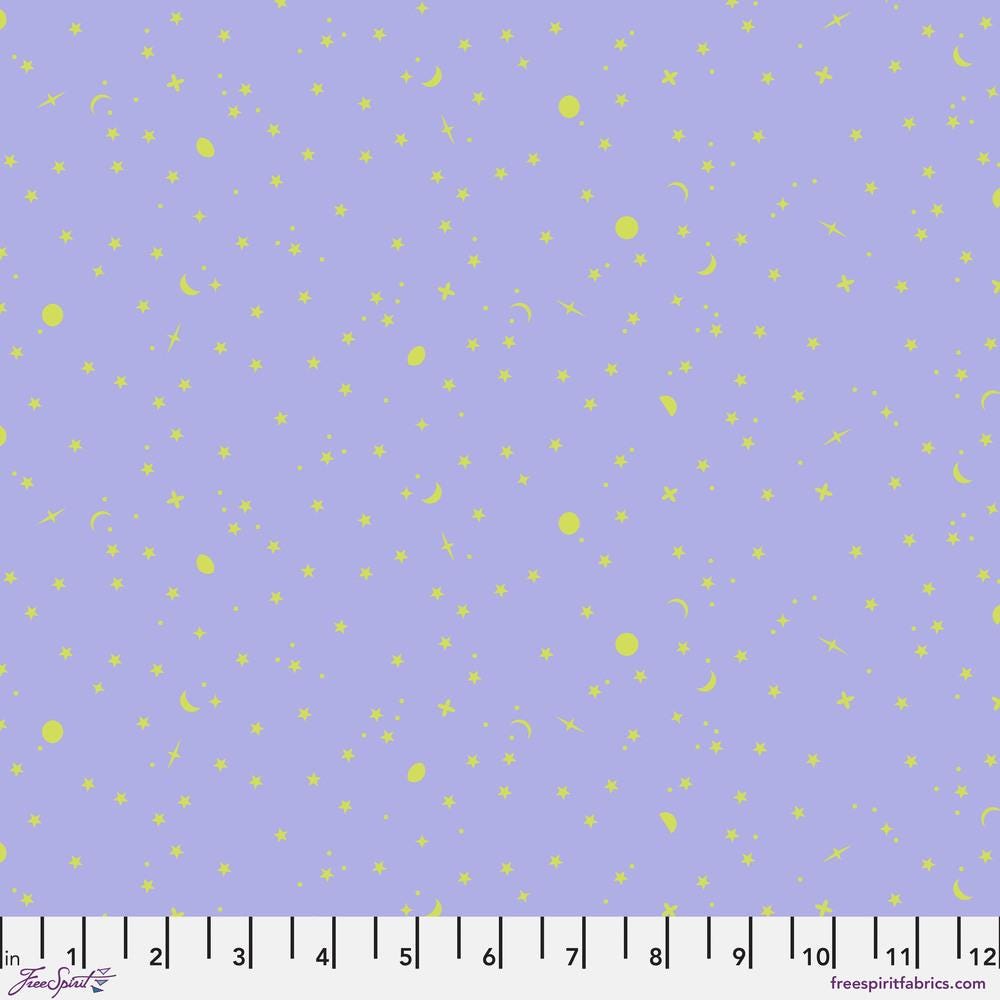 Tula Pink True Colors Space Sprinkles Dream Purple Fabric Half Yards