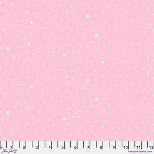 Tula Pink Space Sprinkles Piglet Pink / Mint Green Fabric Half Yards
