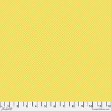 Load image into Gallery viewer, Tula Pink On The Grid Highlighter Yellow Fabric Half Yards True Colors 2025
