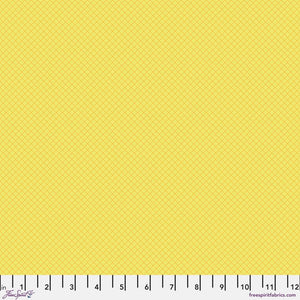Tula Pink On The Grid Highlighter Yellow Fabric Half Yards True Colors 2025