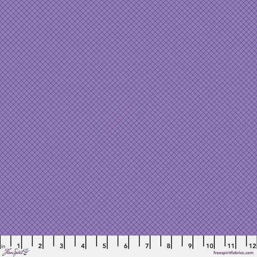 Tula Pink On The Grid Mysterious Purple Fabric Half Yards True Colors 2025