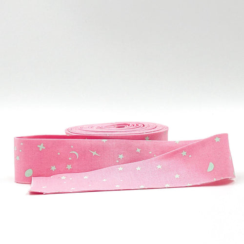 Quilt Binding Tula Pink True Colors Space Piglet Pink 1 1/4