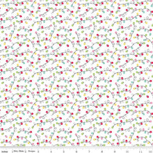 Load image into Gallery viewer, Gingerbread Kisses Lights White Doodlebug Design Inc. Half Yard Fabric
