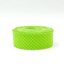 Load image into Gallery viewer, 1 1/4" Quilt Binding Tula Pink True Colors On The Grid Apple Green Single Fold Quilt Binding
