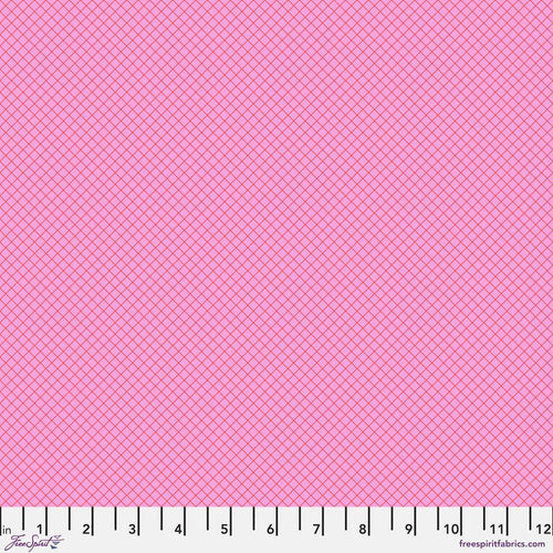 Tula Pink On The Grid Bubblegum Pink Fabric Half Yards True Colors 2025