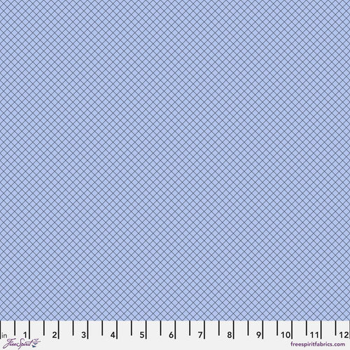 Tula Pink On The Grid Shoreline Periwinkle Blue Fabric Half Yards True Colors 2025