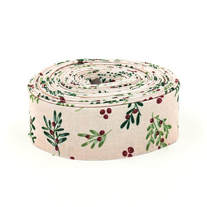 Quilt Binding Mistletoe and Holly Mistletoe Ballerina Pink 1 1/4" Single Fold Beverly McCullough