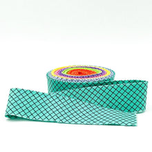 Load image into Gallery viewer, Quilt Binding Tula Pink Scrappy On The Grid Multi 1 1/4&quot; Single Fold Binding Rainbow

