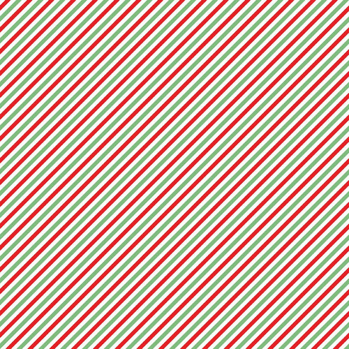 Pixie Noel 2 Diagonal Stripe Red & Green Tasha Noel Riley Blake Designs Half Yard