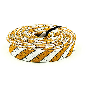 Double Fold Bias Tape 1/2'' Costume Maker's Act II Ruler Stripe Orange Black Halloween Bias Binding