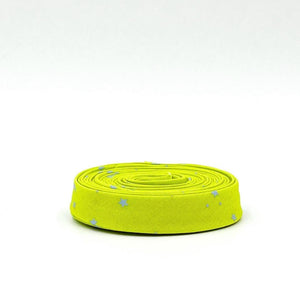 Double Fold Bias Tape 1/2'' True Colors Space Sprinkles Lightning Bug Green Light Blue Tula Pink Bias Binding