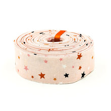 Load image into Gallery viewer, Quilt Binding Hey Pumpkin Stars Blush 1 1/4" Single Fold 1 1/4" Single Fold
