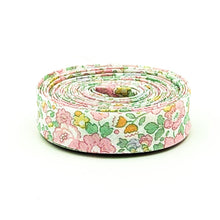 Load image into Gallery viewer, Double Fold Bias Tape 1/2&#39;&#39; Wide Liberty of London Tana Lawn Betsy Ann Pastel Pink Yards Bias Binding
