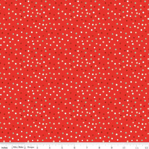 Glisten Dot Red by Sandy Gervais for Riley Blake Designs Half Yard Fabric