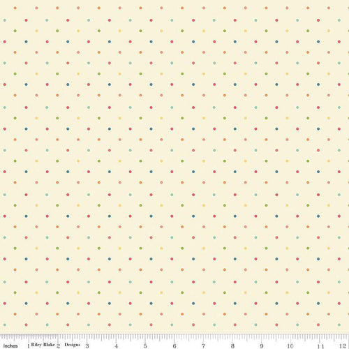 First Blooms Gingham Check Vanillla Riley Blake Designs Half Yard Heather Peterson