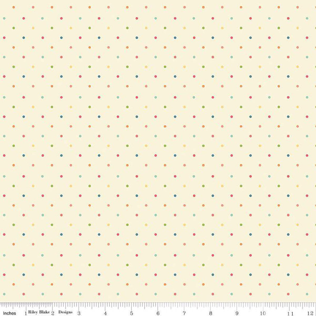 First Blooms Gingham Check Vanillla Riley Blake Designs Half Yard Heather Peterson