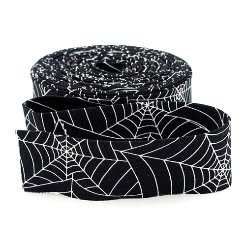 Quilt Binding Costume Maker's Act II Spiderwebs Black White 1 1/4