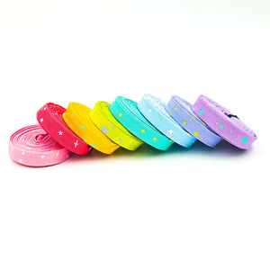 Double Fold Bias Tape 1/2'' True Colors Space Sprinkles BUNDLE Tula Pink Bias Binding 8 Piece Bundle