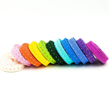 Load image into Gallery viewer, Double Fold Bias Tape 1/2&#39;&#39; True Colors Tiny Dots BUNDLE Tula Pink Bias Binding 12 Piece Bundle

