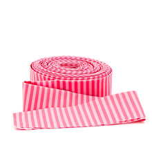 Load image into Gallery viewer, Quilt Binding Pink Tone On Tone 1/8'' Stripe 1 1/4" Single Fold Binding

