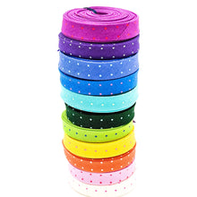 Load image into Gallery viewer, Double Fold Bias Tape 1/2&#39;&#39; True Colors Tiny Dots BUNDLE Tula Pink Bias Binding 12 Piece Bundle
