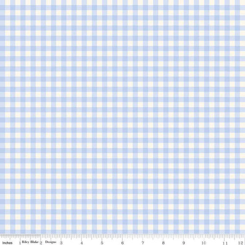 Penelope Gingham Sky Blue Half Yard My Mind's Eye