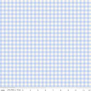 Penelope Gingham Sky Blue Half Yard My Mind's Eye