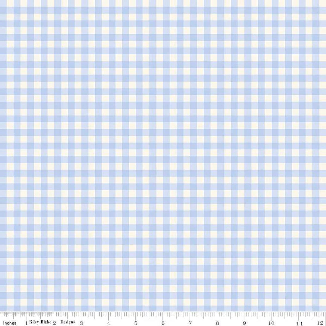 Penelope Gingham Sky Blue Half Yard My Mind's Eye
