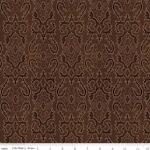Load image into Gallery viewer, John Wayne American West Tooled Leather Brown Half Yard Riley Blake Designs
