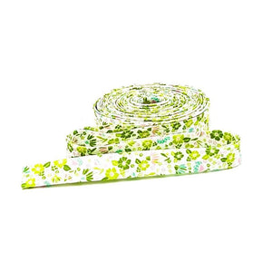 Double Fold 1/2'' Bias Tape Summer Skies Floral Green