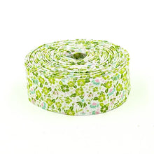 Load image into Gallery viewer, Floral Quilt Binding Summer Skies Floral, 1 1/4" Single Fold
