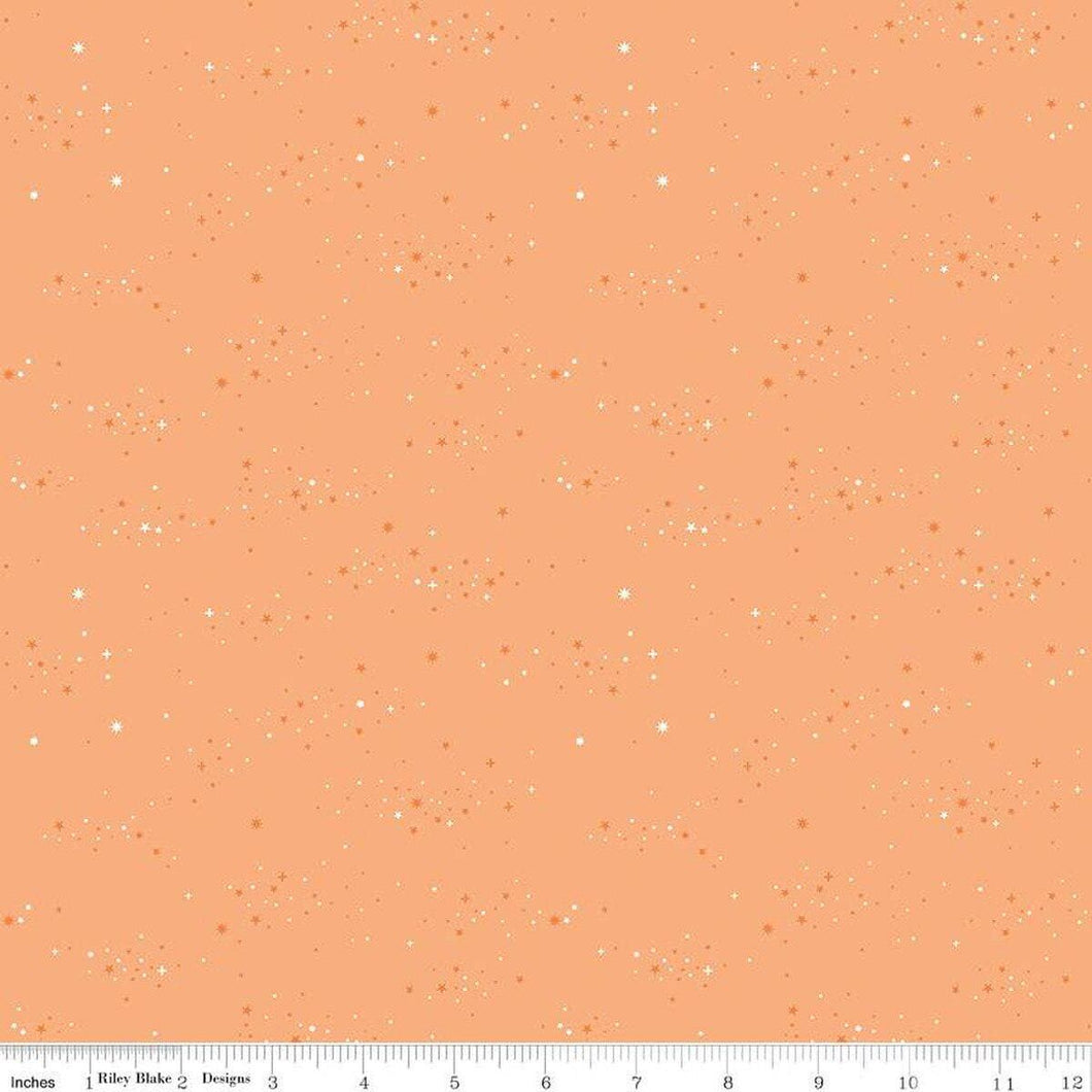 Essence Starlight Marmalade Orange Half Yard Fabric Riley Blake Designs