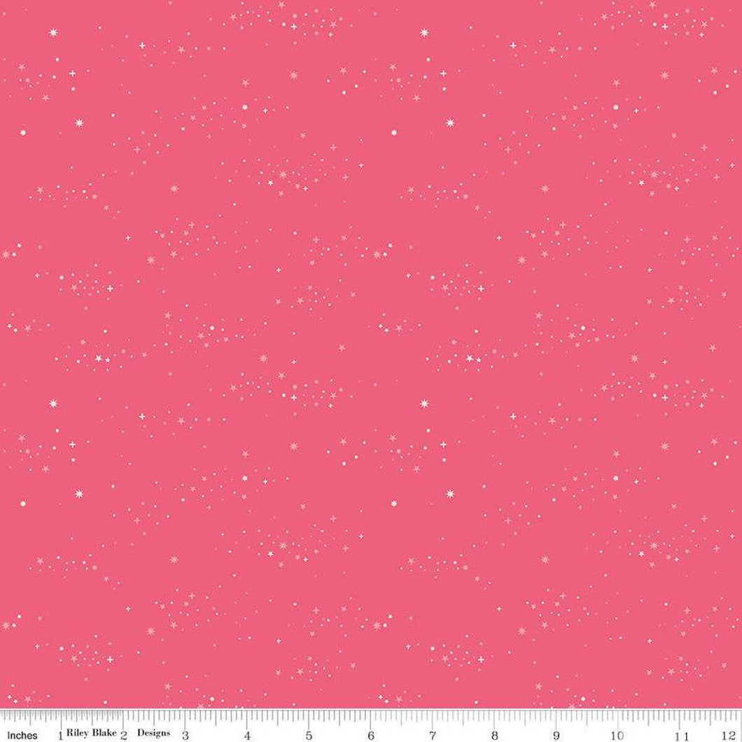 Essence Starlight Hot Pink Half Yard Fabric Riley Blake Designs
