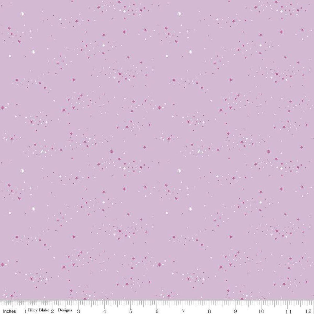 Essence Starlight Lilac Purple Half Yard Fabric Riley Blake Designs