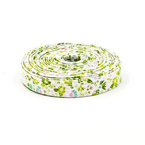 Double Fold 1/2'' Bias Tape Summer Skies Floral Green