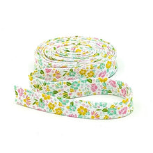 Load image into Gallery viewer, Double Fold 1/2'' Bias Tape Summer Skies Floral Pink
