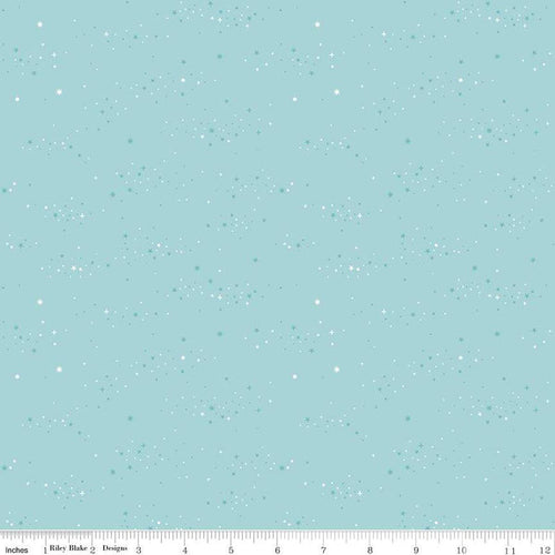 Essence Starlight Dream Aqua Half Yard Fabric Riley Blake Designs