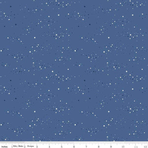Essence Starlight Denim Blue Half Yard Fabric Riley Blake Designs