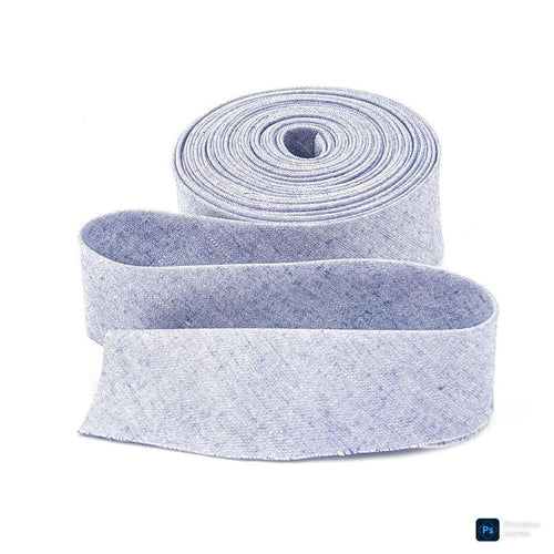 Bias Quilt Binding Chambray Light Blue 1 1/4