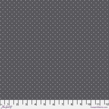 Load image into Gallery viewer, Tula Pink Tiny Dots Carbon Gray Fabric Half Yards

