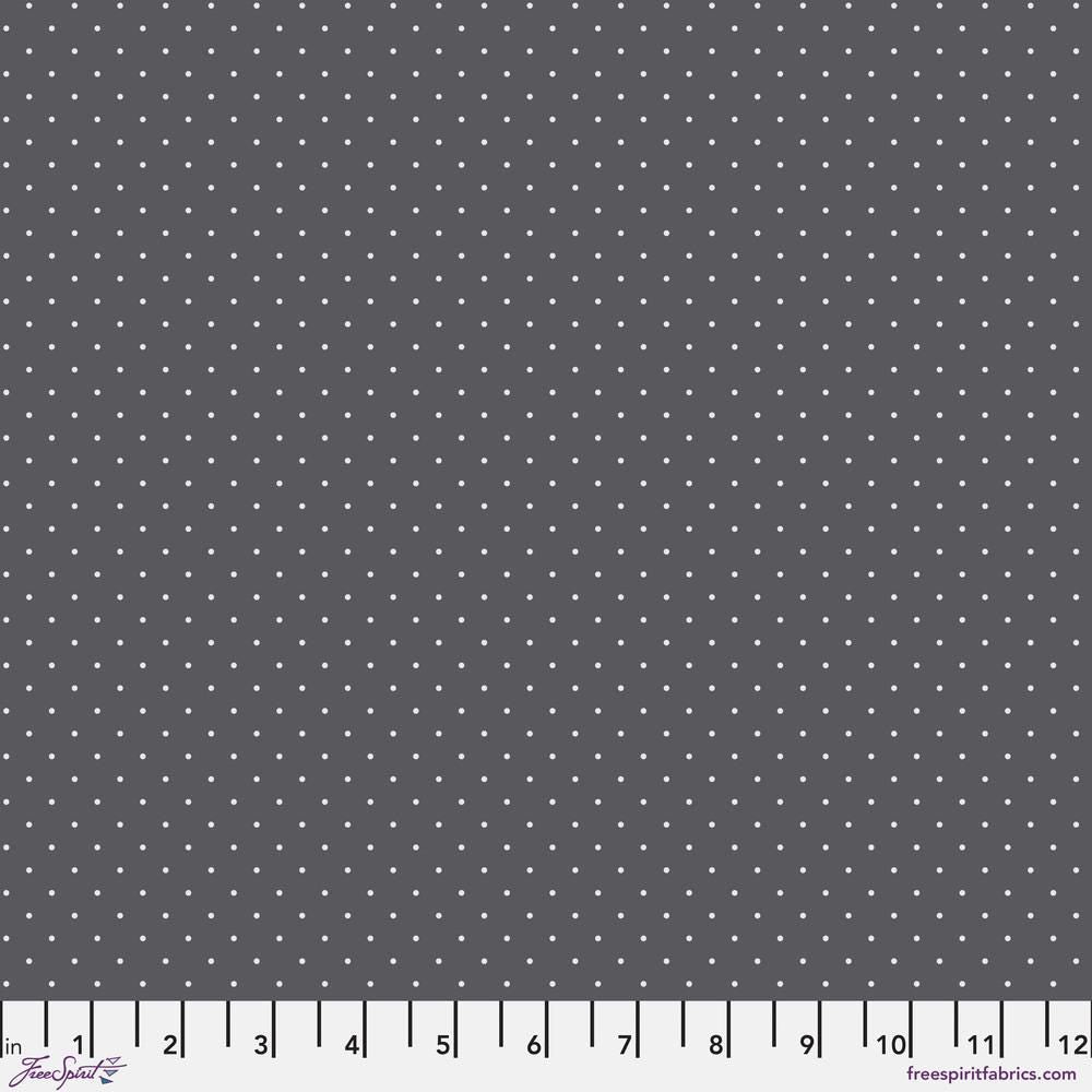 Tula Pink Tiny Dots Carbon Gray Fabric Half Yards