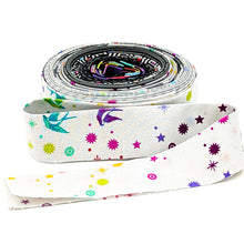 Load image into Gallery viewer, Quilt Binding Tula Pink Graywork Multi Scrappy 1 1/4" Single Fold
