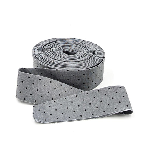 Quilt Binding Tula Pink Tiny Dot Shadow Gray 1 1/4